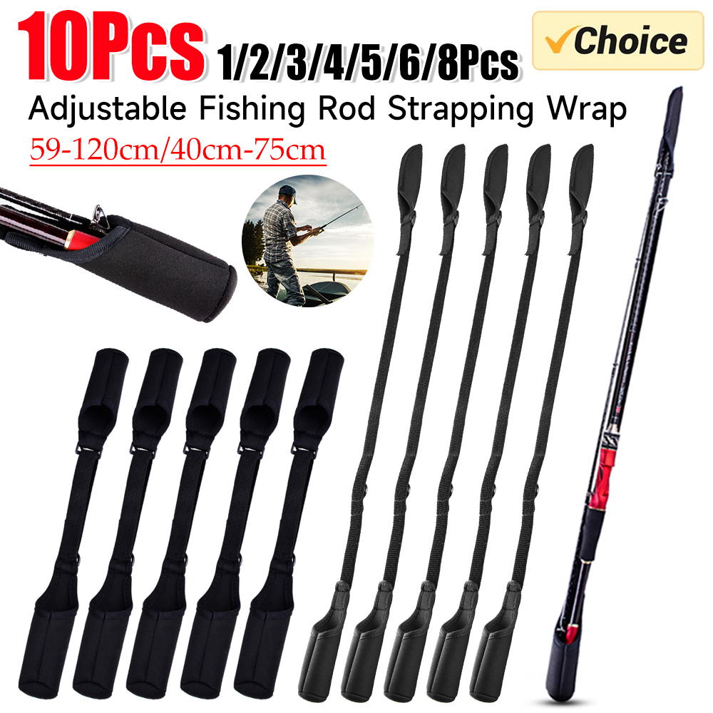 Fishing Line Box - 1-10PCS Fishing Rod Socks Srtap Fishing