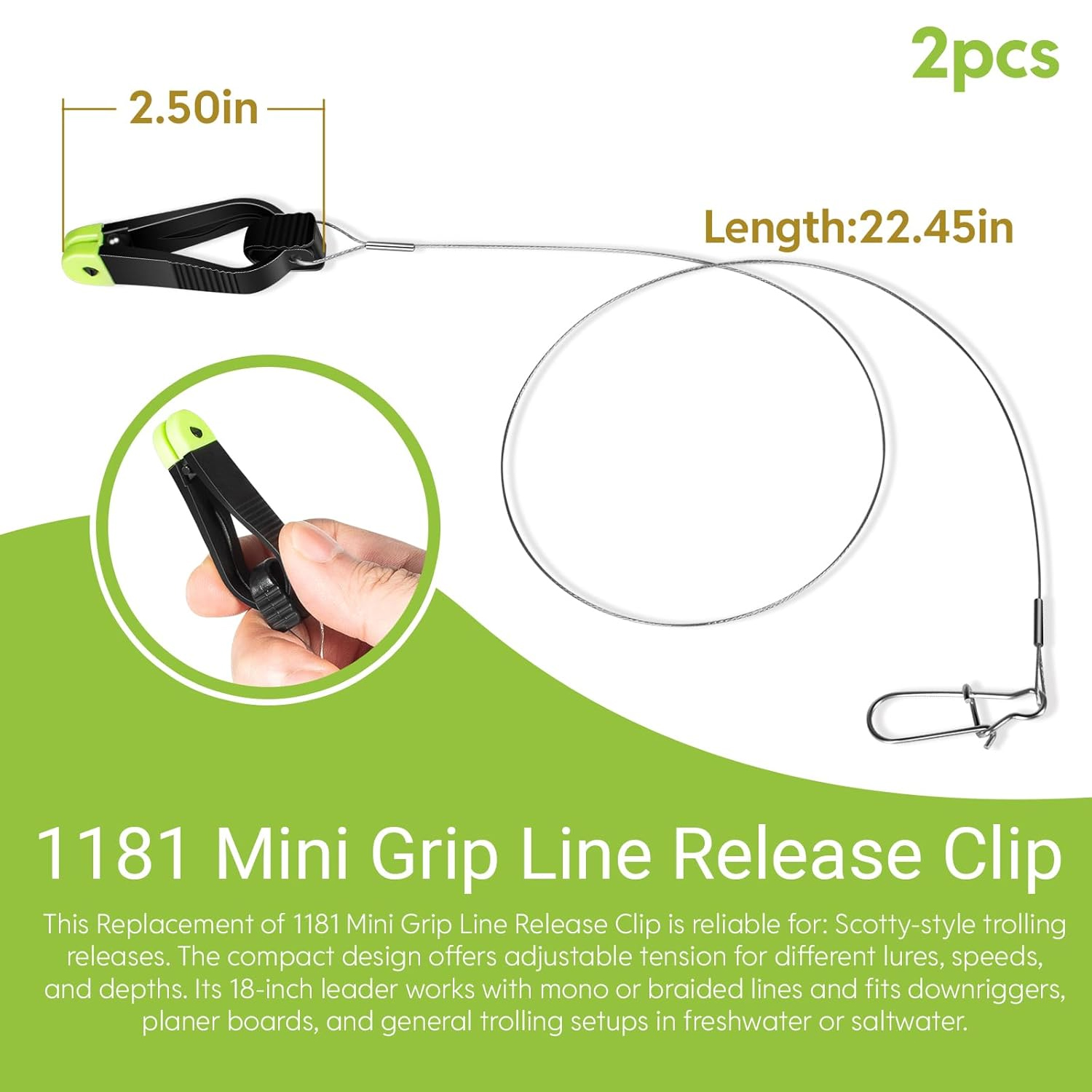 1181 Grip Line Release Clip fo – Leader Line recenzja i cena