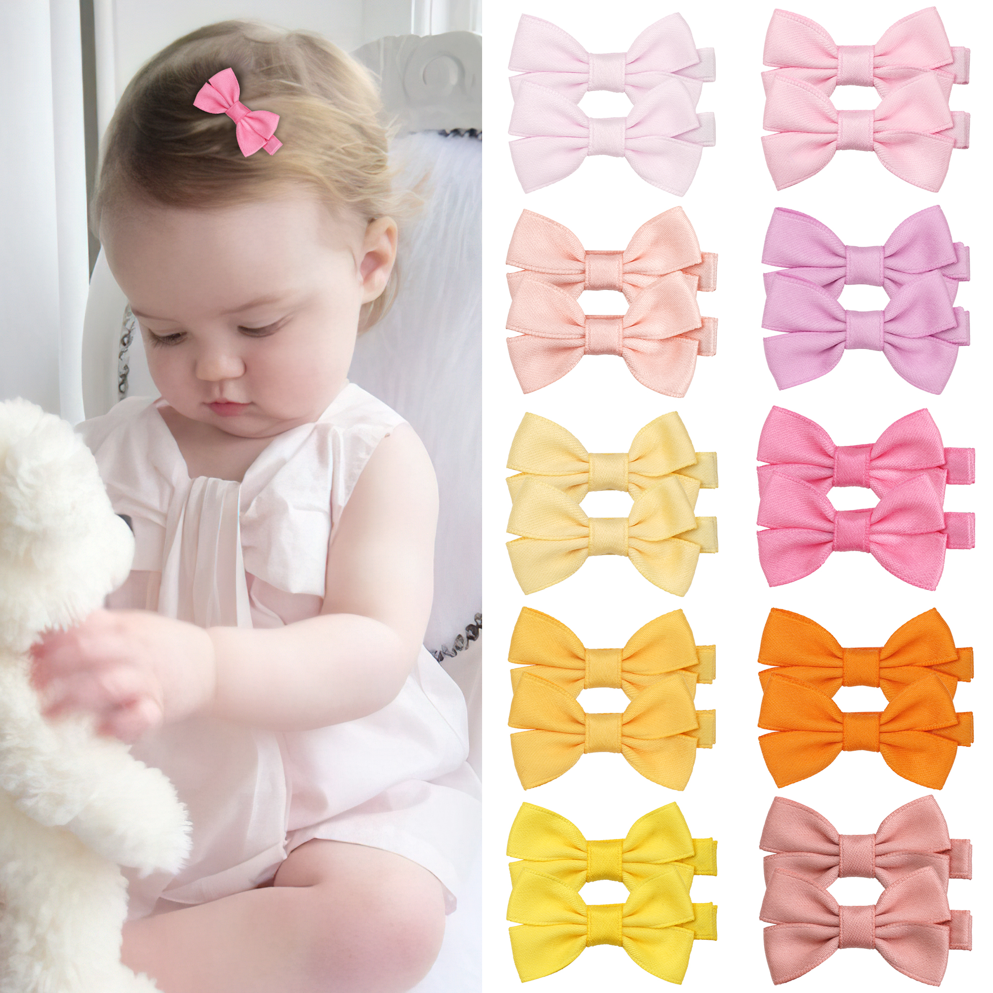 12/20 Pcs 2Inch Baby Hair Bows – Tippet Line recenzja i cena