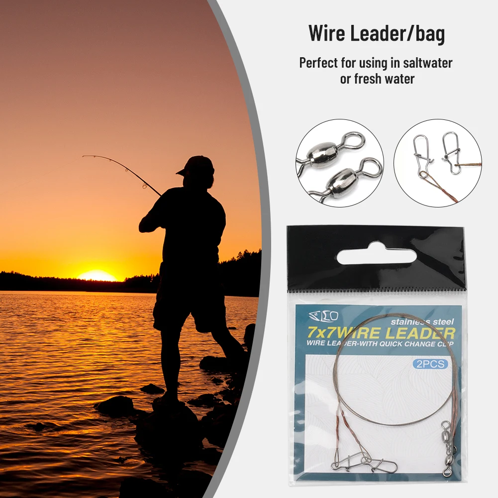 2pcs/Pack Fishing Line Steel W – Leader Line recenzja i cena