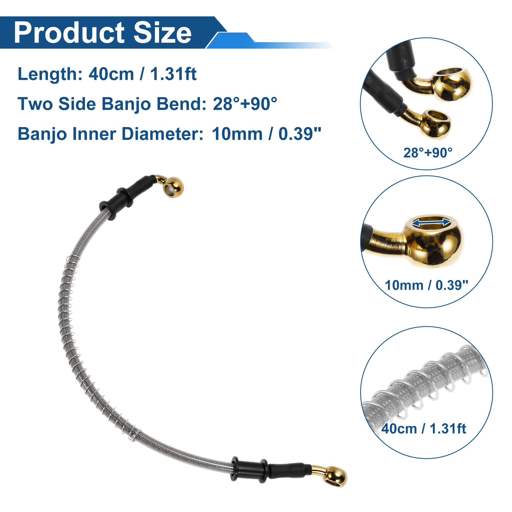 Motoforti 40cm Motorcycle Brak – Braided Line recenzja i cena