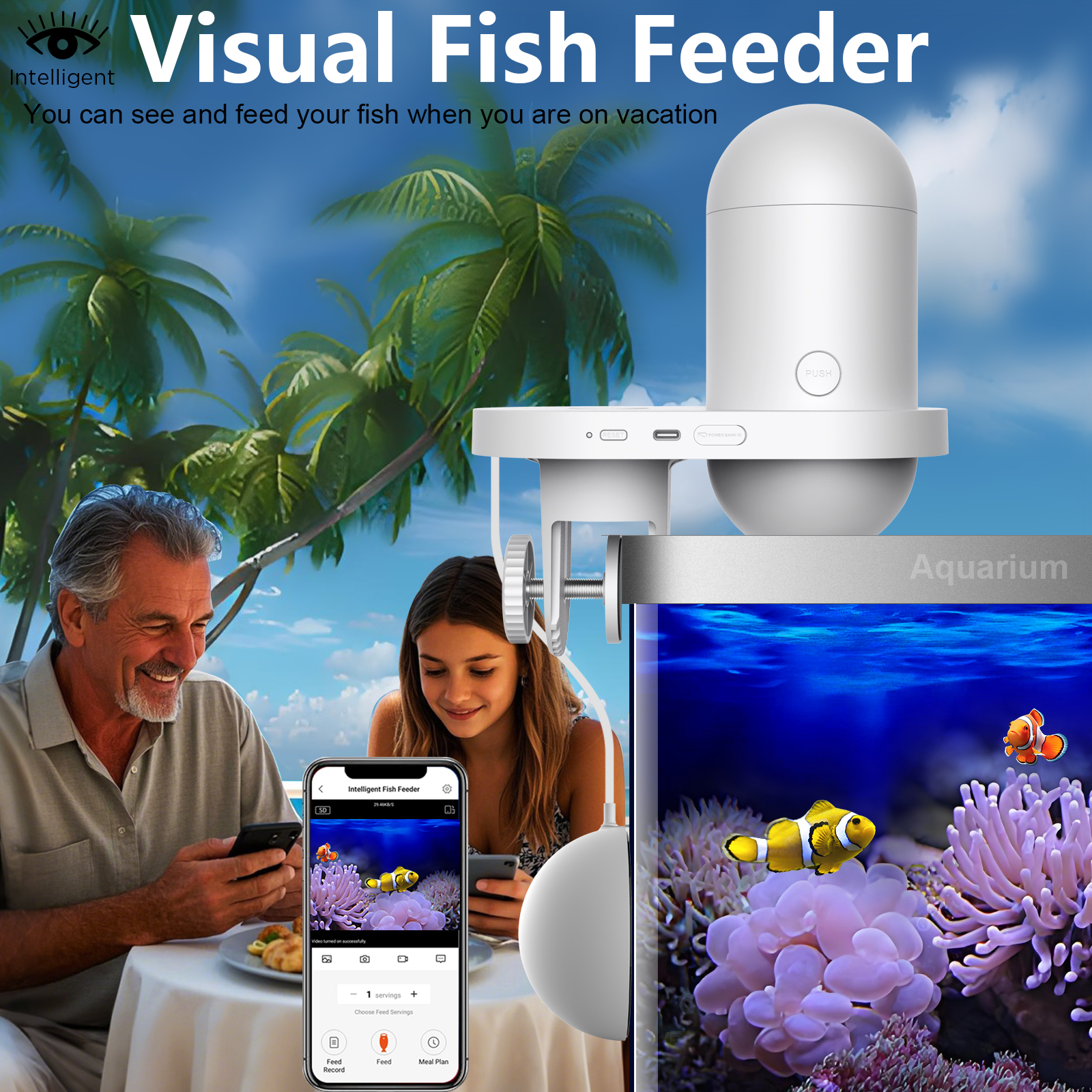 Automatic Fish Feeder With Cam – Fishing Line Dispenser recenzja i cena
