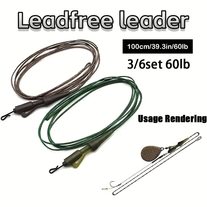 3/6pc CarpCarp Fishing Line Re – Leader Line recenzja i cena