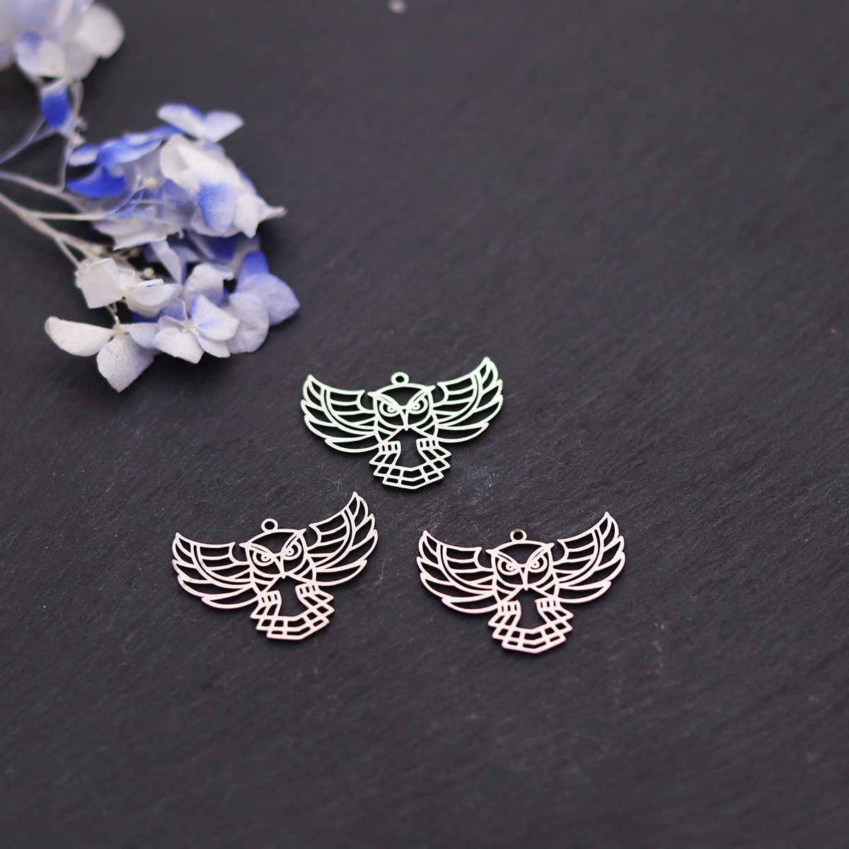 3pcs Owl Stainless Steel Charm – Fly Line recenzja i cena