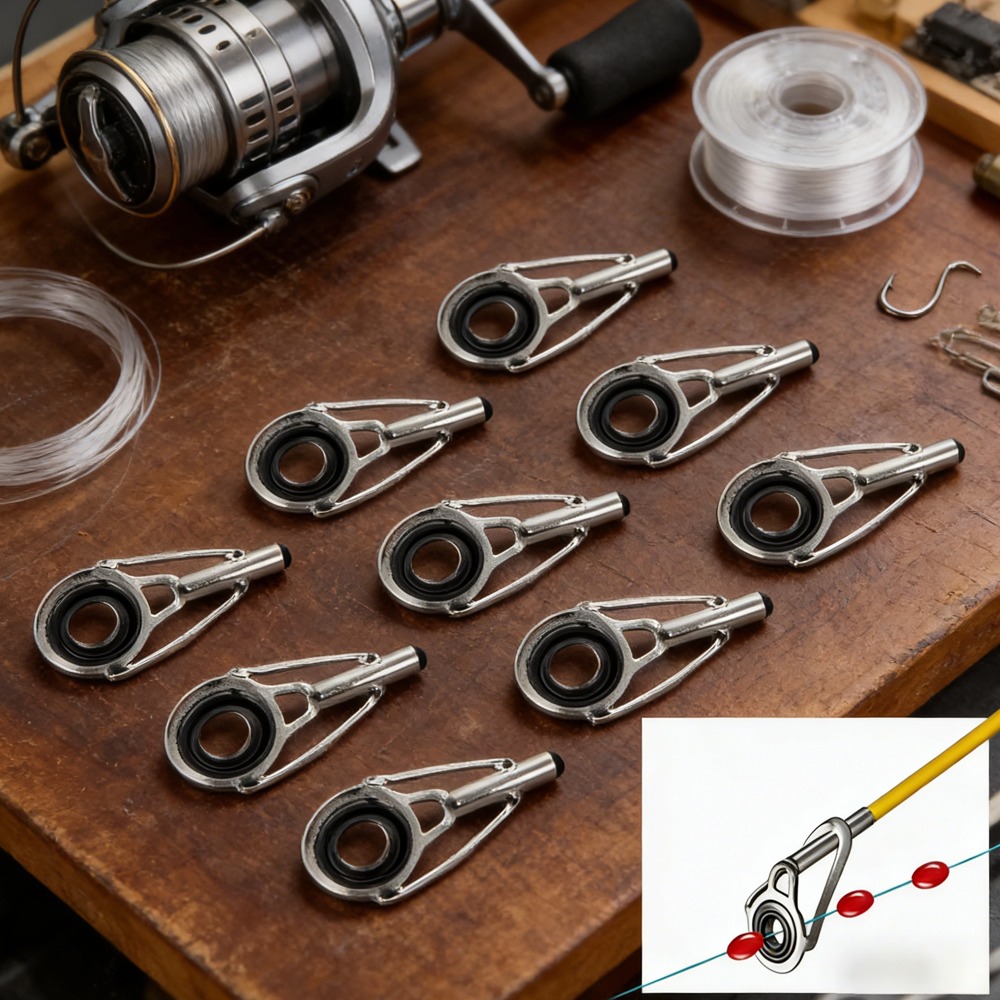 10PCS Metal Fishing Top Rod Gu – Fishing Line Winder recenzja i cena