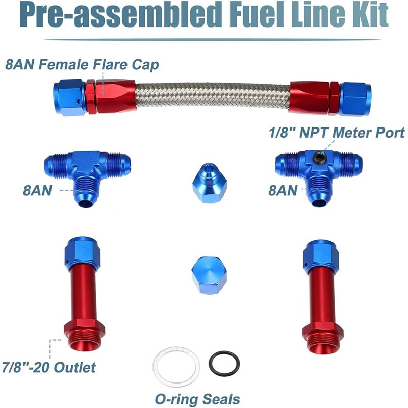 4150 Carburetor Fuel Line Kit  – Braided Line recenzja i cena