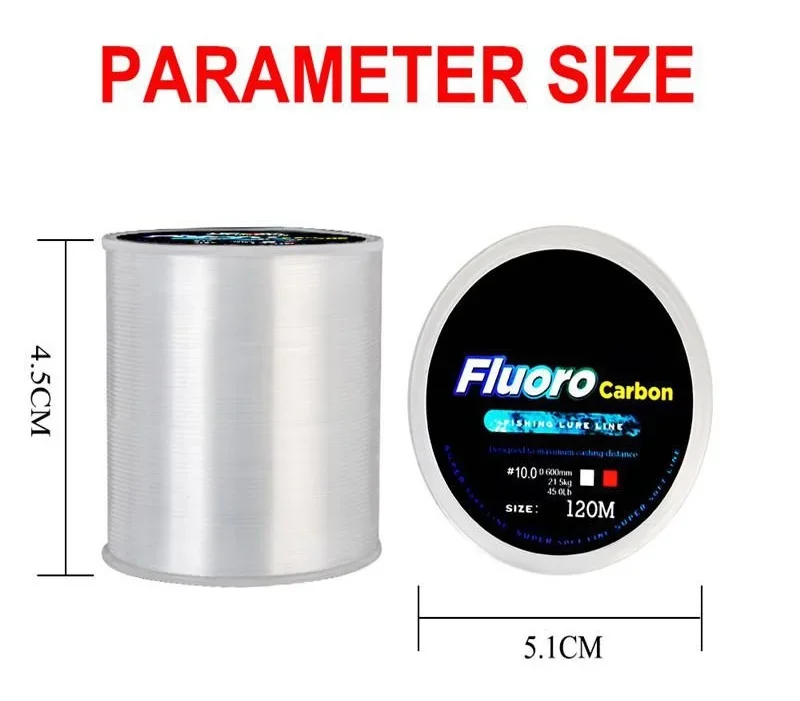 Fishing Line 120M 0.20mm-0.60m – Fluorocarbon Line recenzja i cena